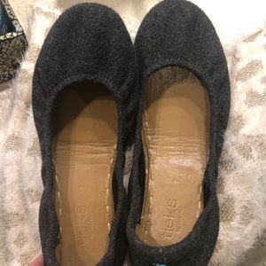 Size 7 - gray tieks- wool